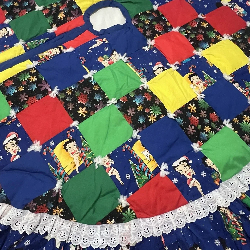 Betty Boop Tree Skirt Quilted Handmade 57